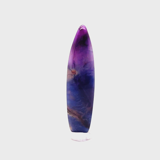 Sugilite & Richterite Freeform Cab “Surfboard”