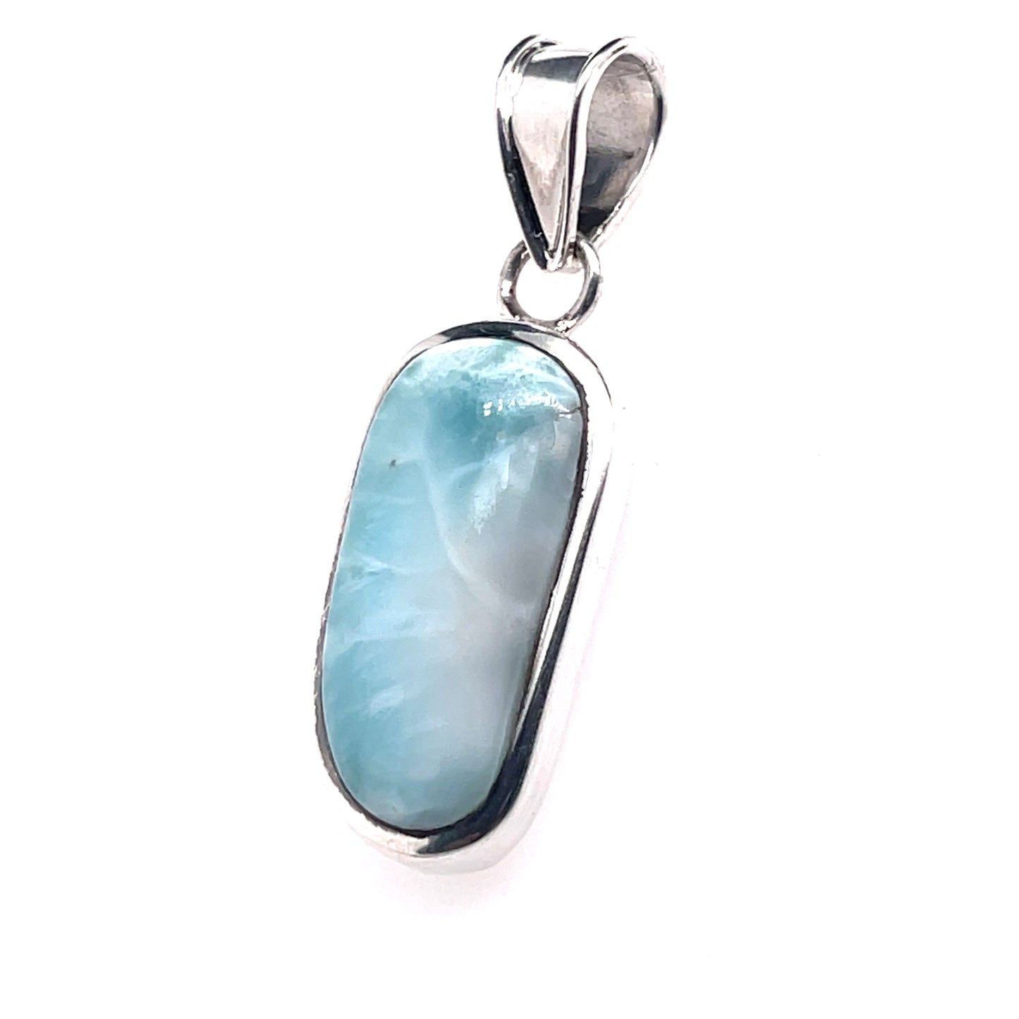 Larimar Pendant set in Sterling Silver