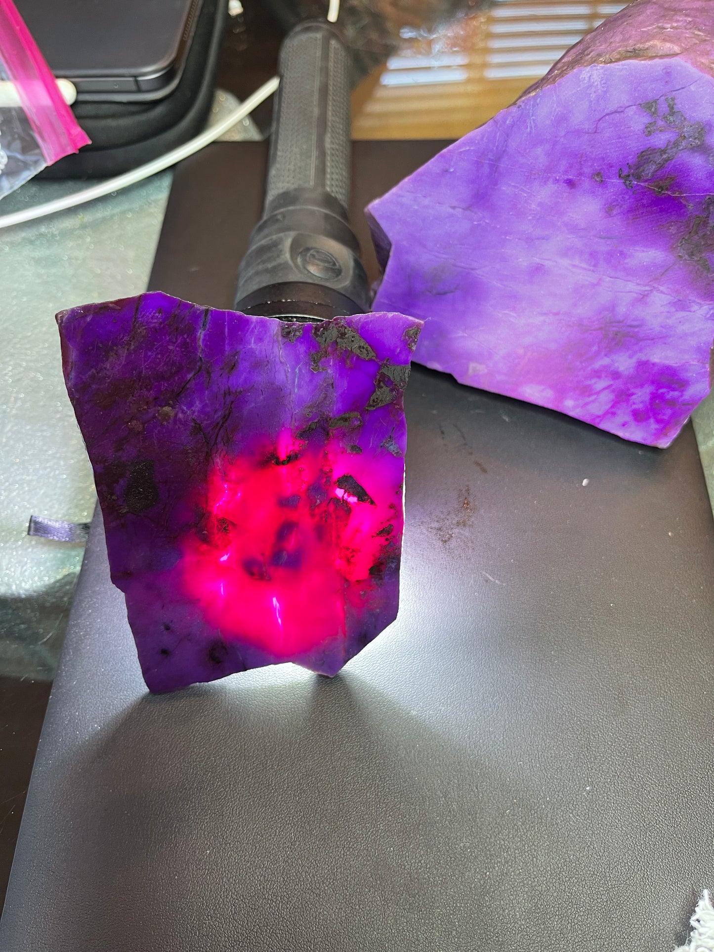 Sugilite Gel Rough SLAB 450 Carats