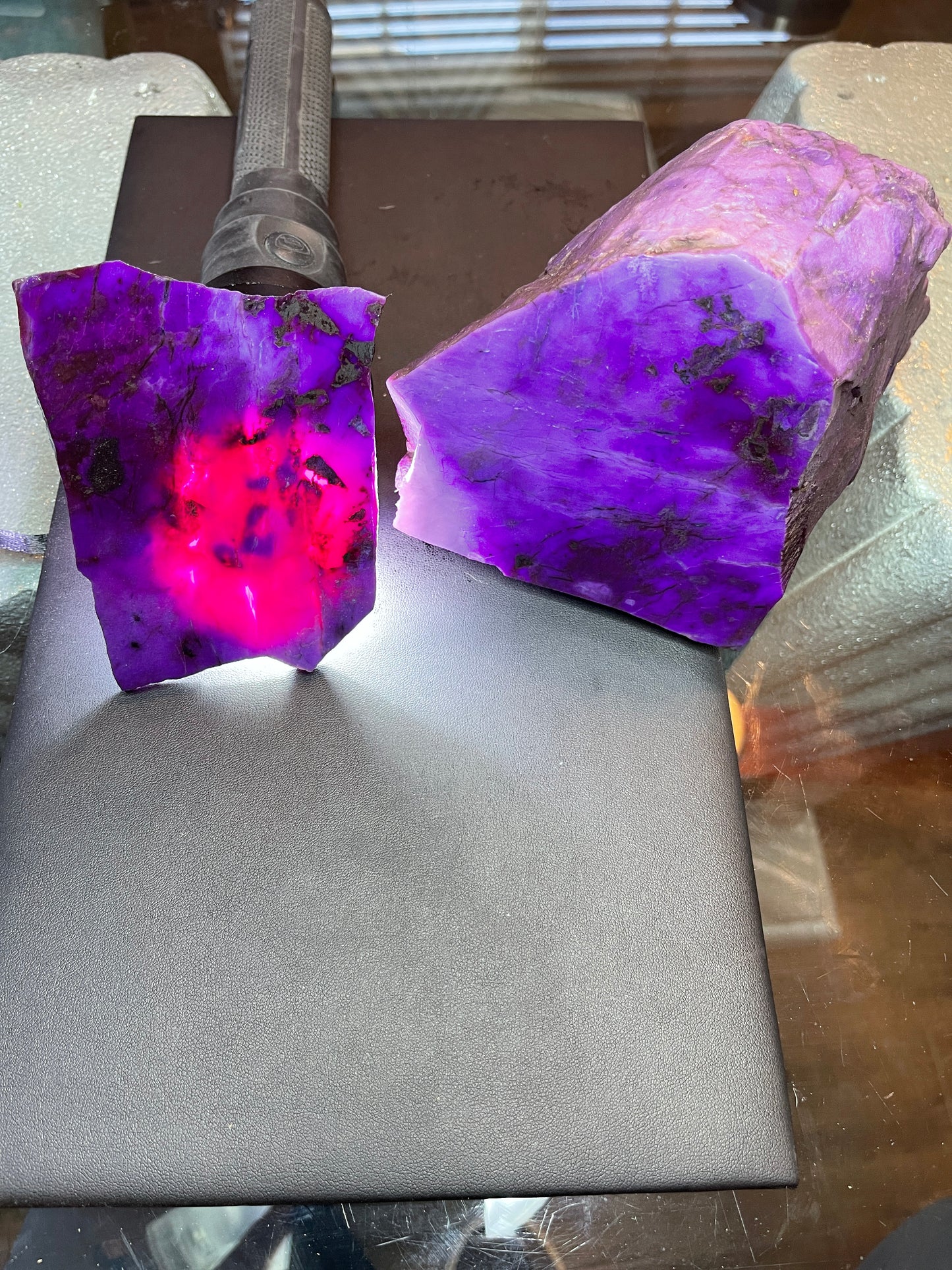 Sugilite Gel Rough SLAB 450 Carats