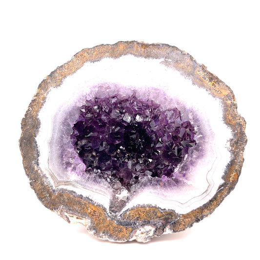 Amethyst Geode Half Cut