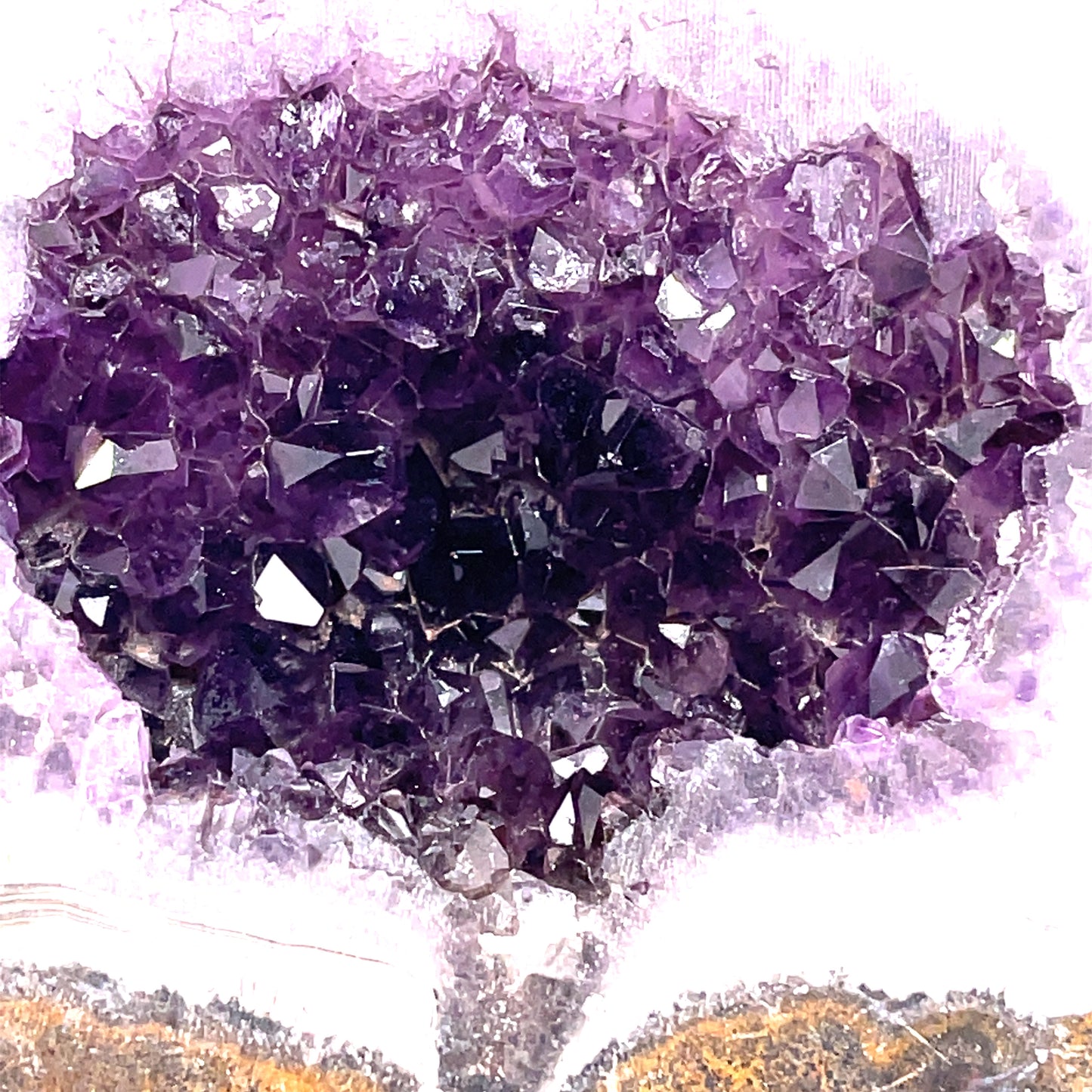 Amethyst Geode Half Cut