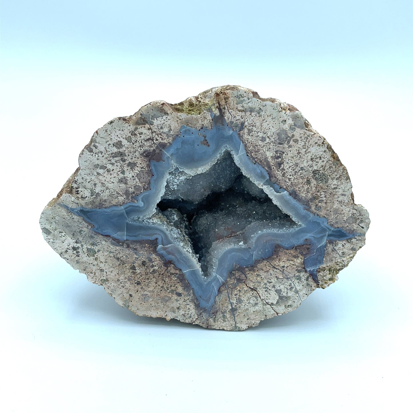 Agate Geode with bright crystallization