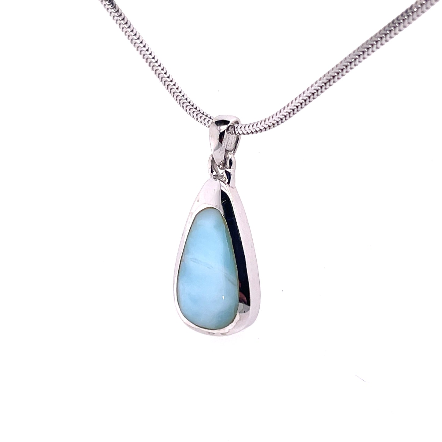 Larimar in Sterling Silver Necklace