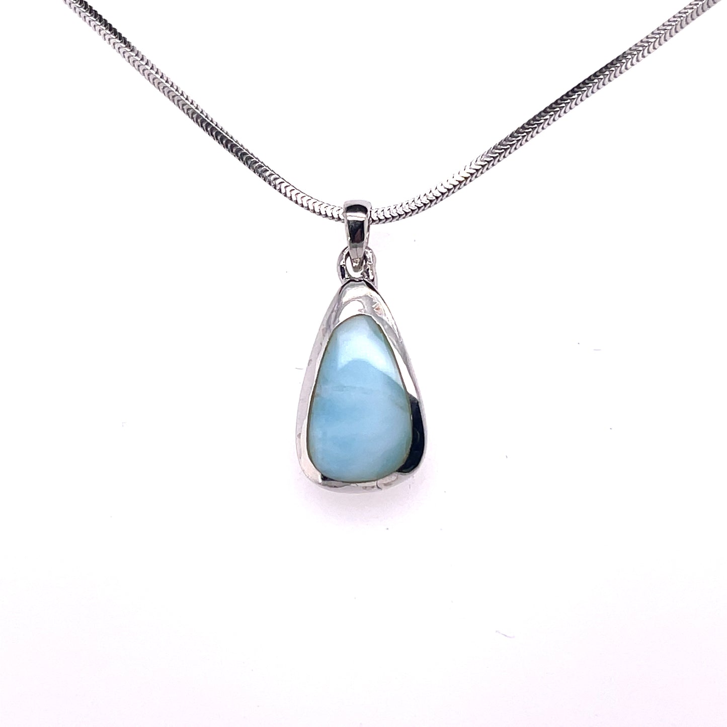 Larimar in Sterling Silver Necklace