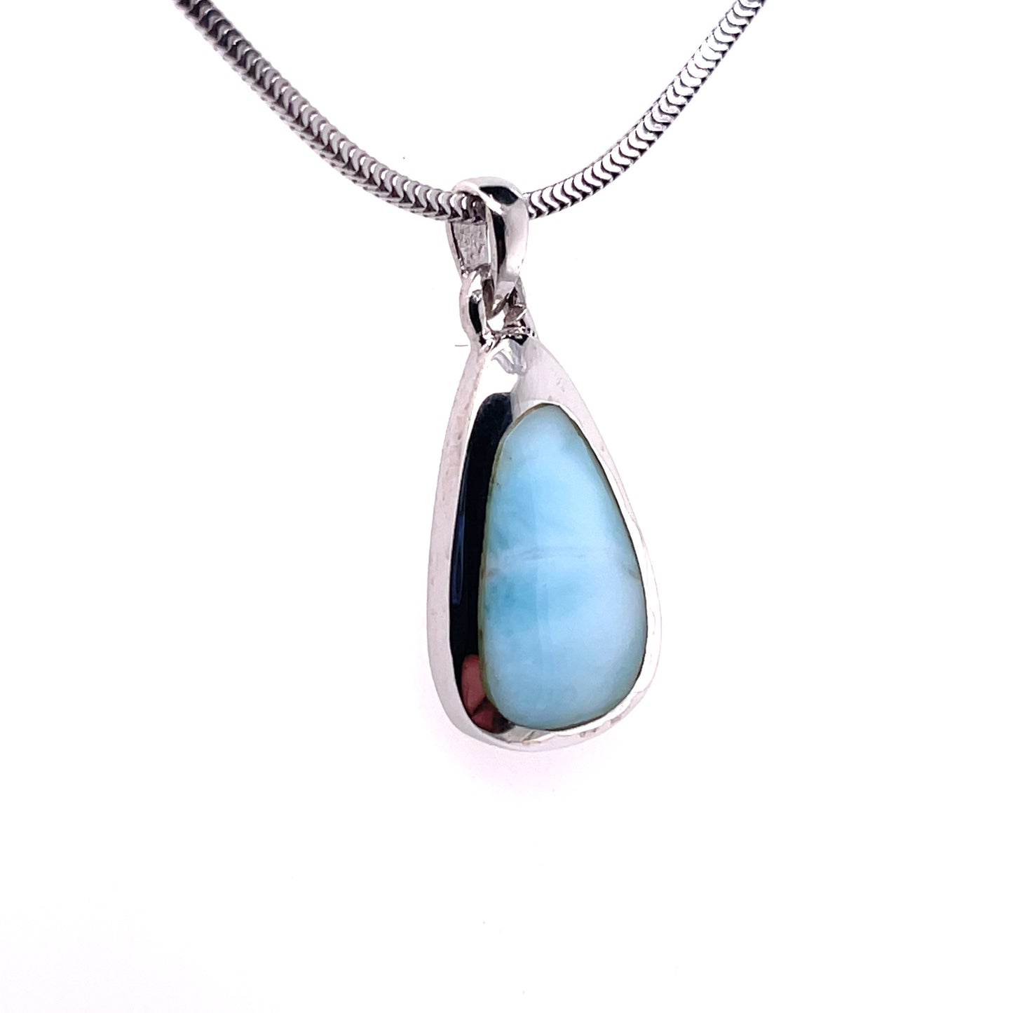 Larimar in Sterling Silver Necklace