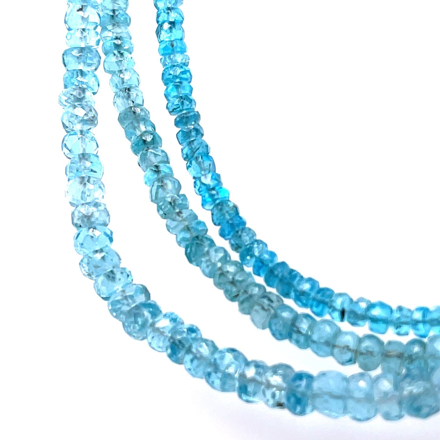 Aquamarine Bead Necklace