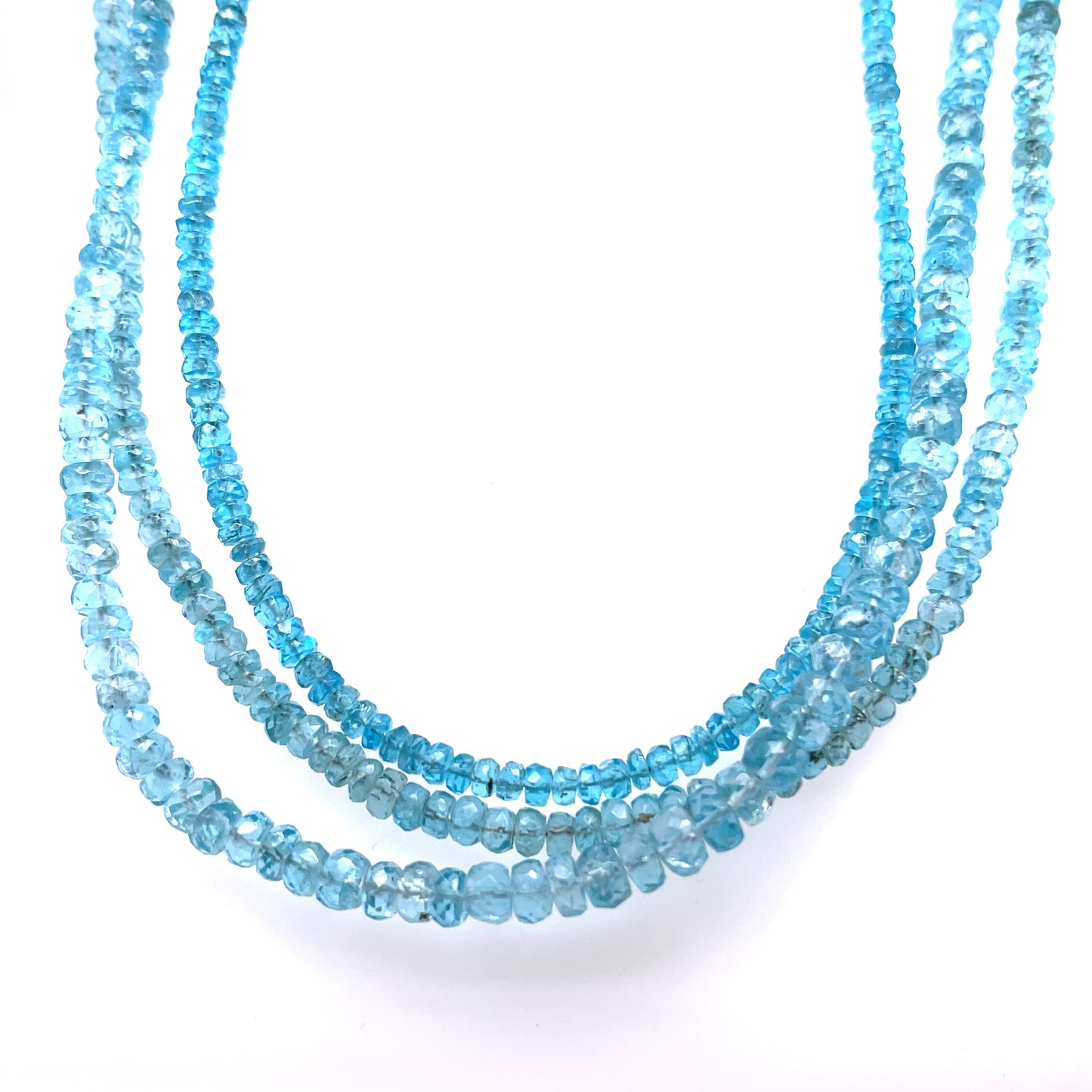 Aquamarine Bead Necklace