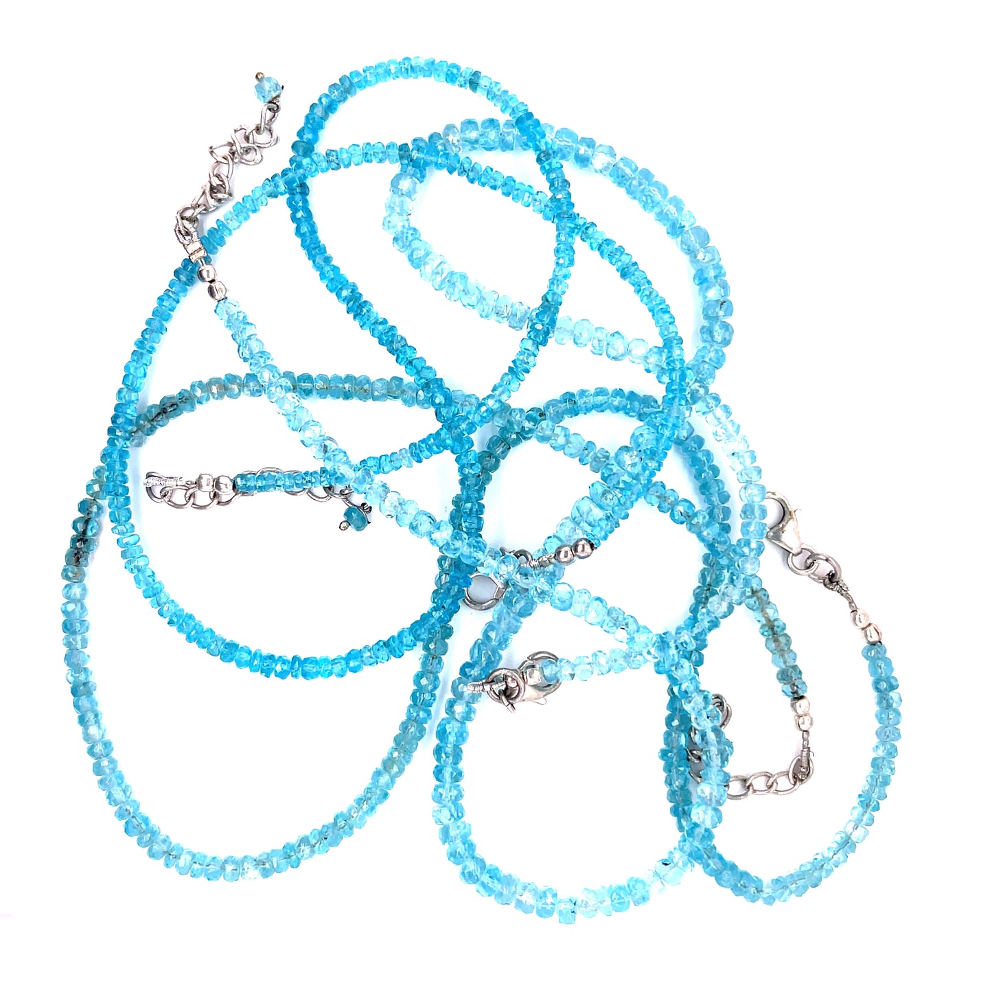 Aquamarine Bead Necklace