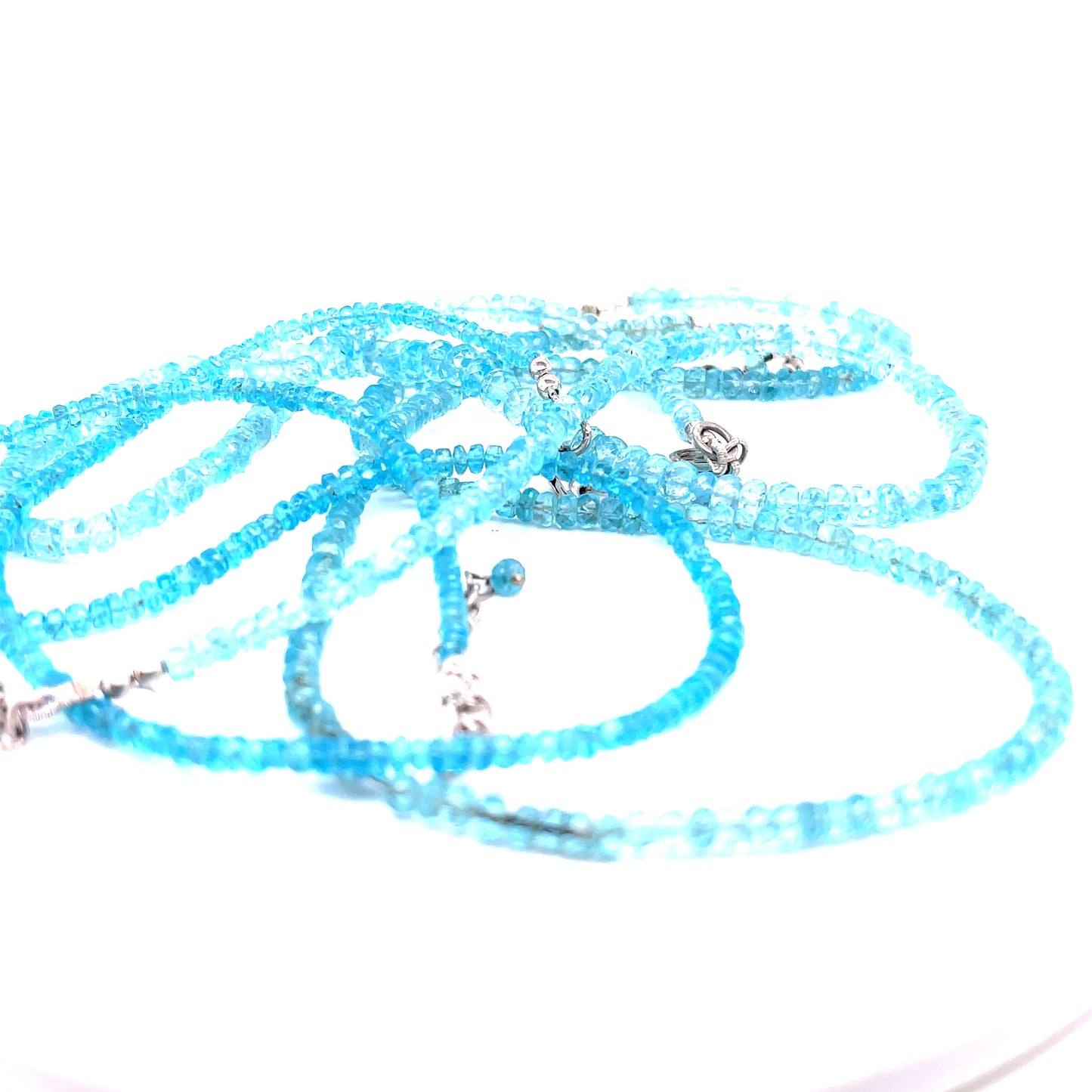 Aquamarine Bead Necklace