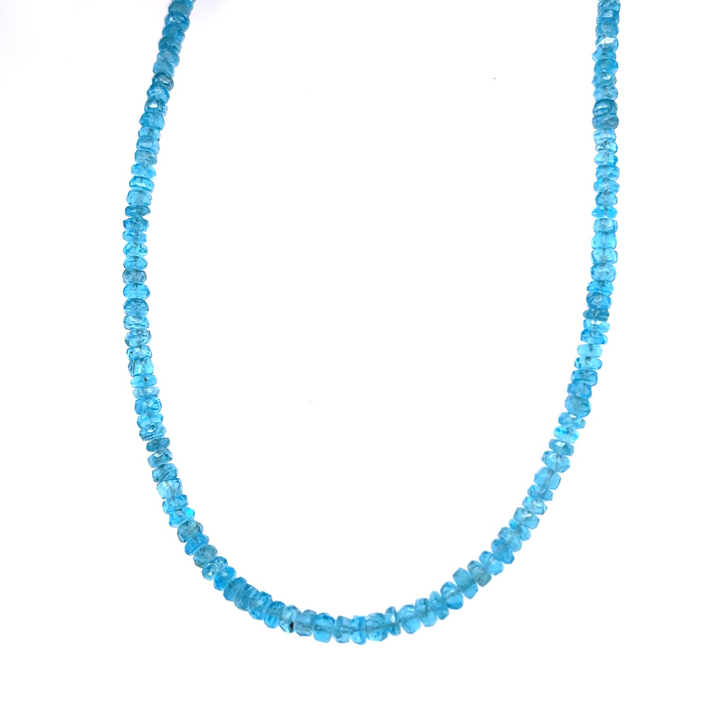 Aquamarine Bead Necklace