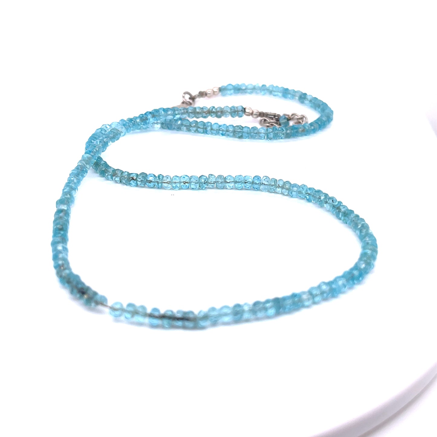 Aquamarine Bead Necklace