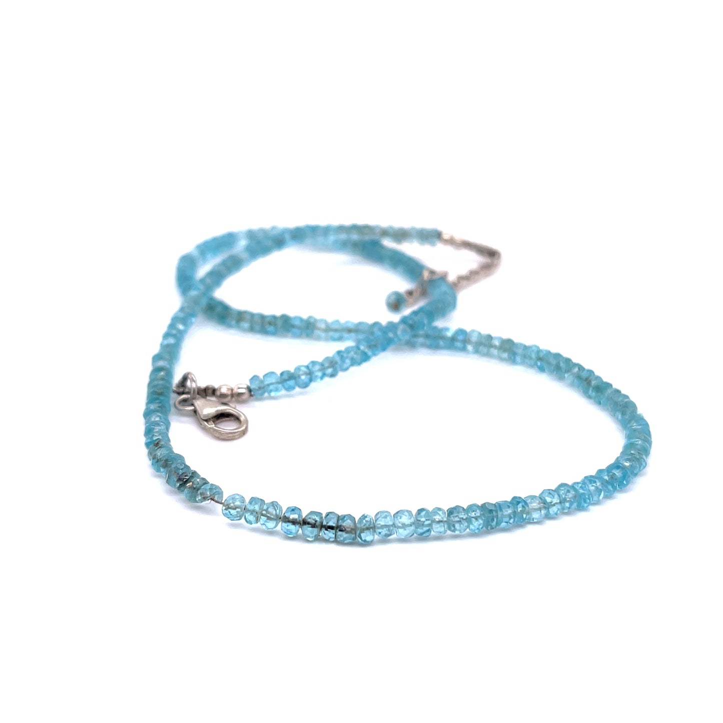 Aquamarine Bead Necklace