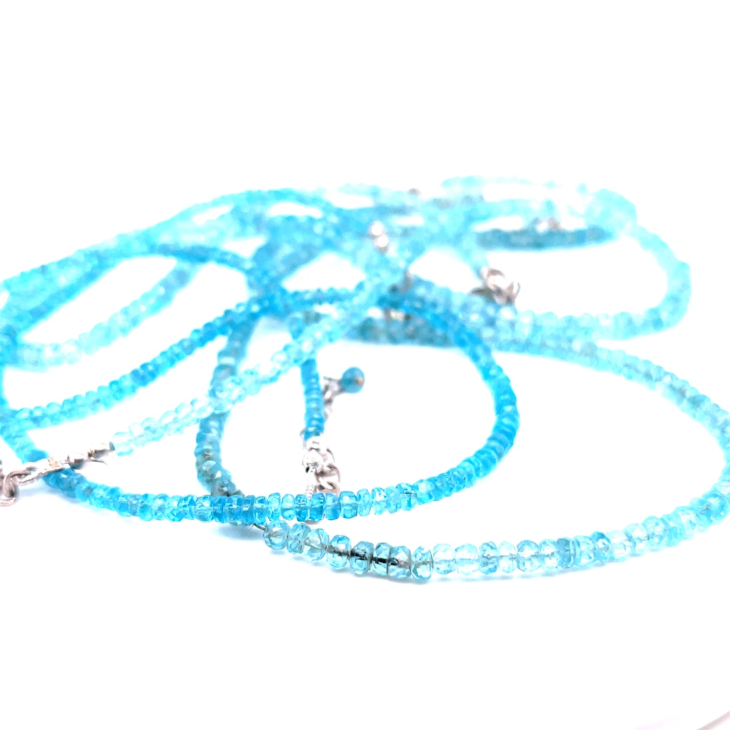 Aquamarine Bead Necklace