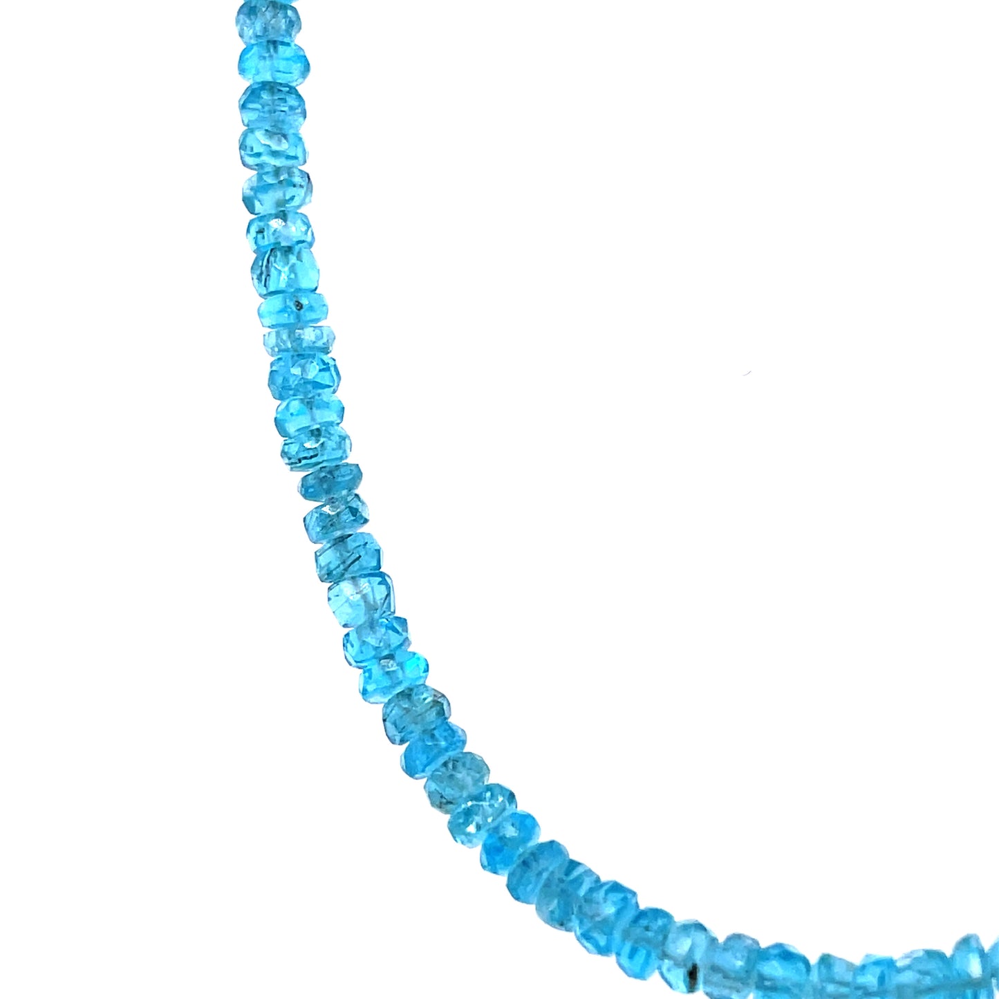 Aquamarine Bead Necklace