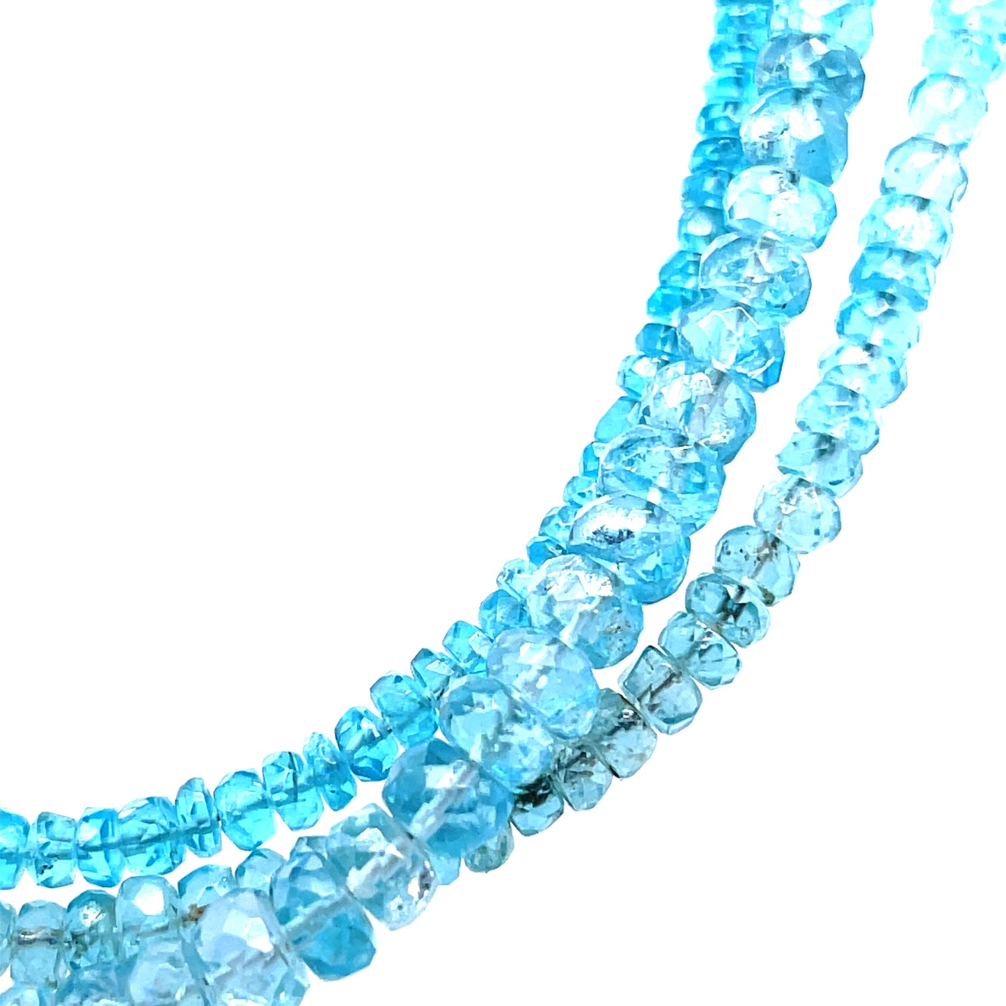 Aquamarine Bead Necklace