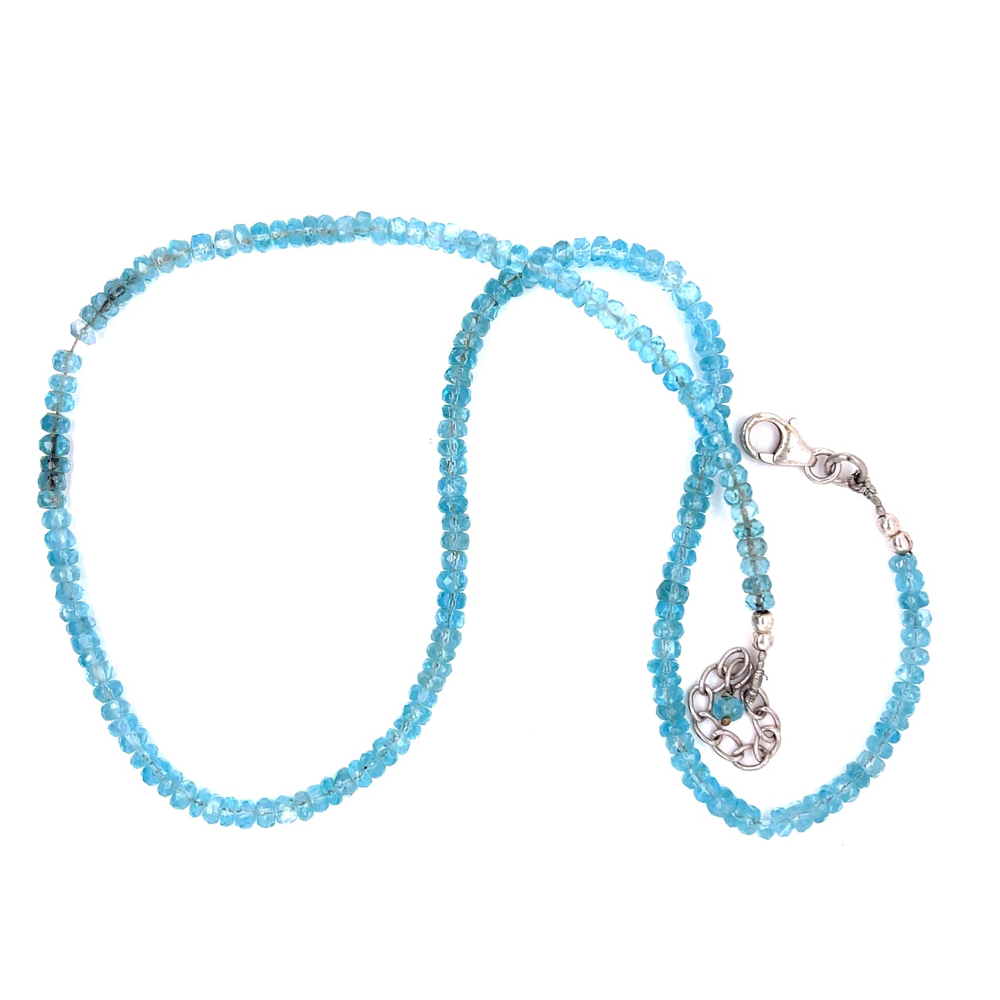 Aquamarine Bead Necklace