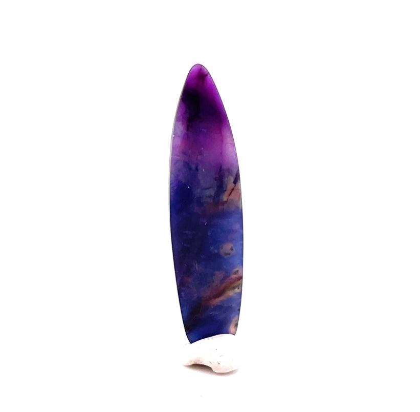 Sugilite & Richterite Freeform Cab “Surfboard”