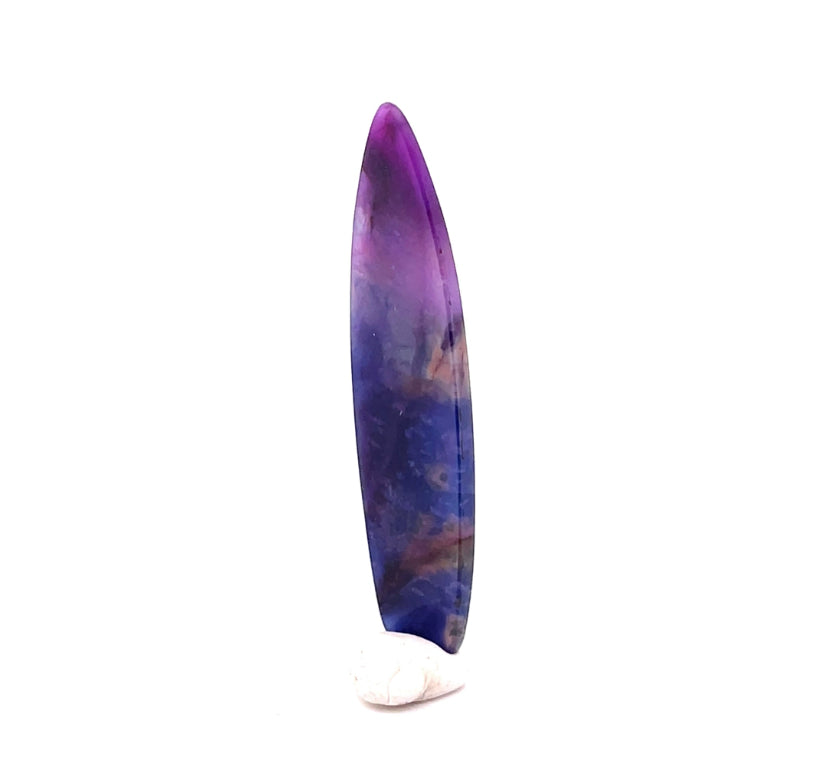 Sugilite & Richterite Freeform Cab “Surfboard”