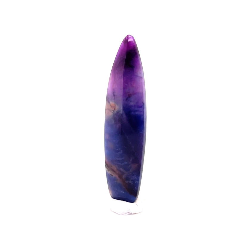 Sugilite & Richterite Freeform Cab “Surfboard”