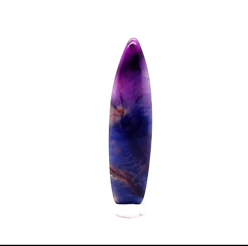 Sugilite & Richterite Freeform Cab “Surfboard”